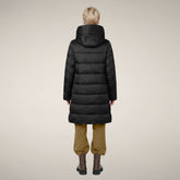 Doudoune longue Lysa noir pour femme | Save The Duck