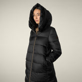 Piumino lungo donna animal free Lysa nero - Icons Donna | Save The Duck