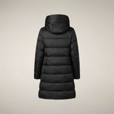 Doudoune longue Lysa noir pour femme | Save The Duck