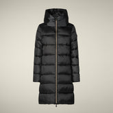 Piumino lungo donna animal free Lysa nero - Icons Donna | Save The Duck