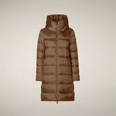 Damen-Steppmantel Lysa in Haselnussbraun - Gallery FW26 | Save The Duck