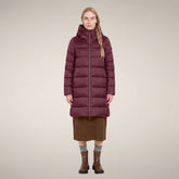 Piumino lungo donna Lysa bordeaux - Gallery FW26 | Save The Duck