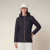 Piumino donna Alima blu nero | Save The Duck