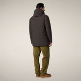 Wattierte Herrenjacke Sesle in Braun-Schwarz | Save The Duck