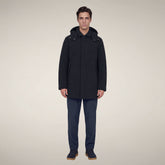 Herren-Regenmantel Nestor in Blau-Schwarz | Save The Duck