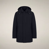 Herren-Regenmantel Nestor in Blau-Schwarz | Save The Duck