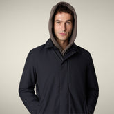 Cappotto uomo Sid blu nero | Save The Duck