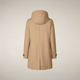 Damen-Regenmantel Embie in Stardust Beige | Save The Duck