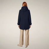Damen-Regenmantel Embie in Blau-Schwarz | Save The Duck