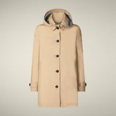 Impermeabile donna April beige stardust - Icons Donna | Save The Duck