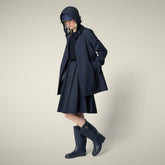 Impermeabile donna April blu nero | Save The Duck