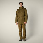 Men's Jacket Nicolas in Bark Green | Save The Duck