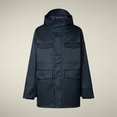 Parka uomo animal free Nicolas blu nero | Save The Duck