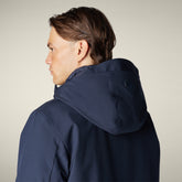 Impermeabile uomo Barry blu nero - Icons Uomo | Save The Duck