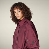 Women's Jacket Isa in Wine Red | Save The Duck