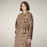 Imperméable Tecla pour femme avec imprimé léopard | Save The Duck