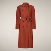 Trench donna Gala rosso terra di Siena | Save The Duck
