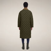 Piumino lungo donna Sadie verde serpente | Save The Duck