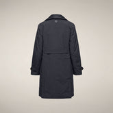 Imperméable pour femme modèle Pilar bleu noir - Produits | Save The Duck