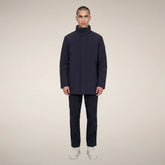 Herren-Regenmantel Blaise in Blau-Schwarz - Produkte | Save The Duck