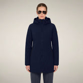Women's Coat Ashley in Navy Blue | Save The Duck