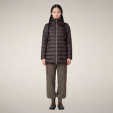 Damen-Steppjacke Lydia in Braun-Schwarz | Save The Duck