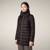 Damen-Steppjacke Lydia in Braun-Schwarz | Save The Duck