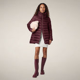 Damen-Steppmantel Lydia in Weinrot | Save The Duck