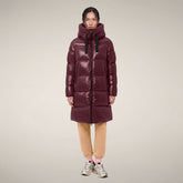 Women's Puffer Jacket Isabel in Wine Red - Preview FW26 Woman | Save The Duck
