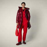 Piumino lungo donna animal free Isabel bordeaux - Icons Donna | Save The Duck