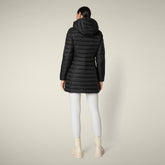 Piumino lungo donna animal free Carol nero - Icons Donna | Save The Duck