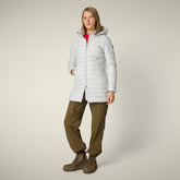 Piumino lungo donna animal free Carol grigio - Icons Donna | Save The Duck