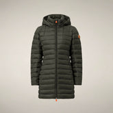 Piumino lungo donna Carol verde terra - Gallery FW26 | Save The Duck