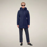 Women's Puffer Jacket Carol in Navy Blue - Preview FW26 Woman | Save The Duck