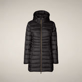 Damen-Steppmantel Reese in Braun-Schwarz - Gallery FW26 | Save The Duck
