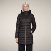 Damen-Steppmantel Reese in Braun-Schwarz | Save The Duck
