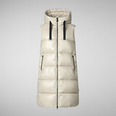 GILET CON CAPPUCCIO DONNA IRIA RAINY BEIGE | Save The Duck