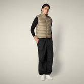 Gilet imbottito uomo Adam Grigio elefante | Save The Duck