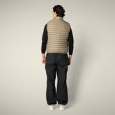 Gilet imbottito uomo Adam Grigio elefante | Save The Duck