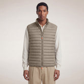 Veste sans manches matelassée Adam gris éléphant pour homme | Save The Duck