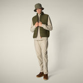 Gilet imbottito uomo Adam Verde oliva | Save The Duck