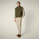 Gilet imbottito uomo Adam Verde oliva | Save The Duck