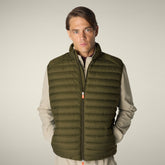 Gilet imbottito uomo Adam Verde oliva | Save The Duck