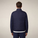 Gilet imbottito uomo Adam blu navy | Save The Duck