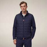 Gilet imbottito uomo Adam blu navy | Save The Duck