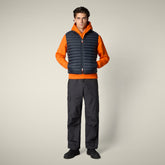 Gilet imbottito uomo Adam grigio nero | Save The Duck