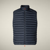 Gilet imbottito uomo Adam grigio nero | Save The Duck