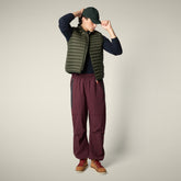 Gilet imbottito uomo Adam verde terra | Save The Duck