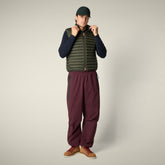 Gilet imbottito uomo Adam verde terra | Save The Duck