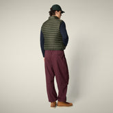 Gilet imbottito uomo Adam verde terra | Save The Duck